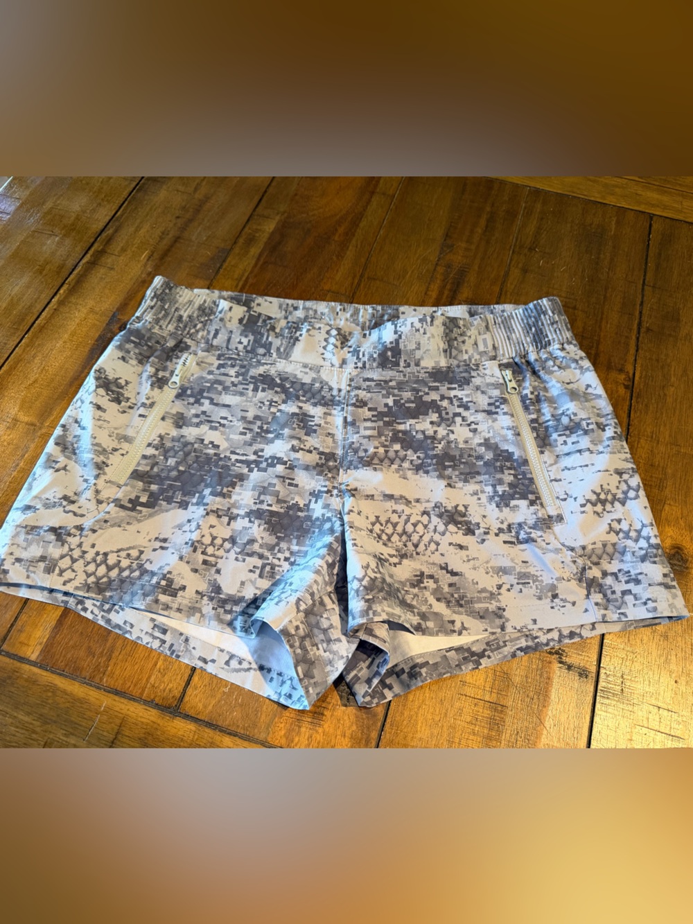 Columbia Women's Light Grey Digital Camo Active Shorts
